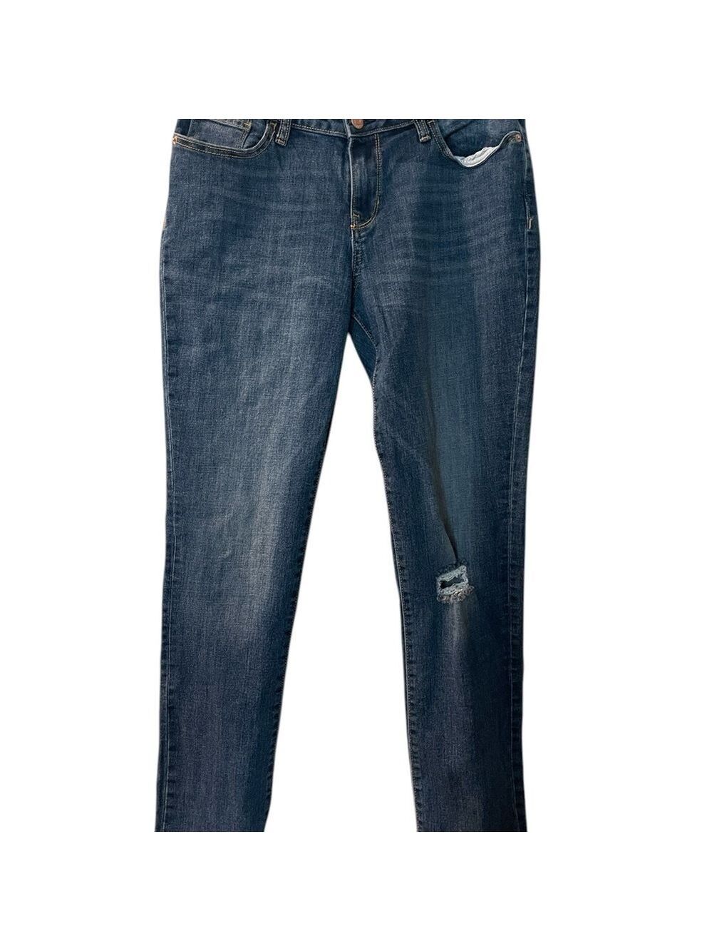Old Navy Women’s Boyfriend Straight Denim Jeans Dark Wash Size: 6 Tall - Picture 2 of 8